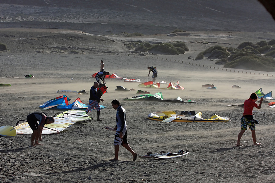 Windsurfing i kitesurfing w El Medano  i El Cabezo, czyli 02.12.2012 na Teneryfie