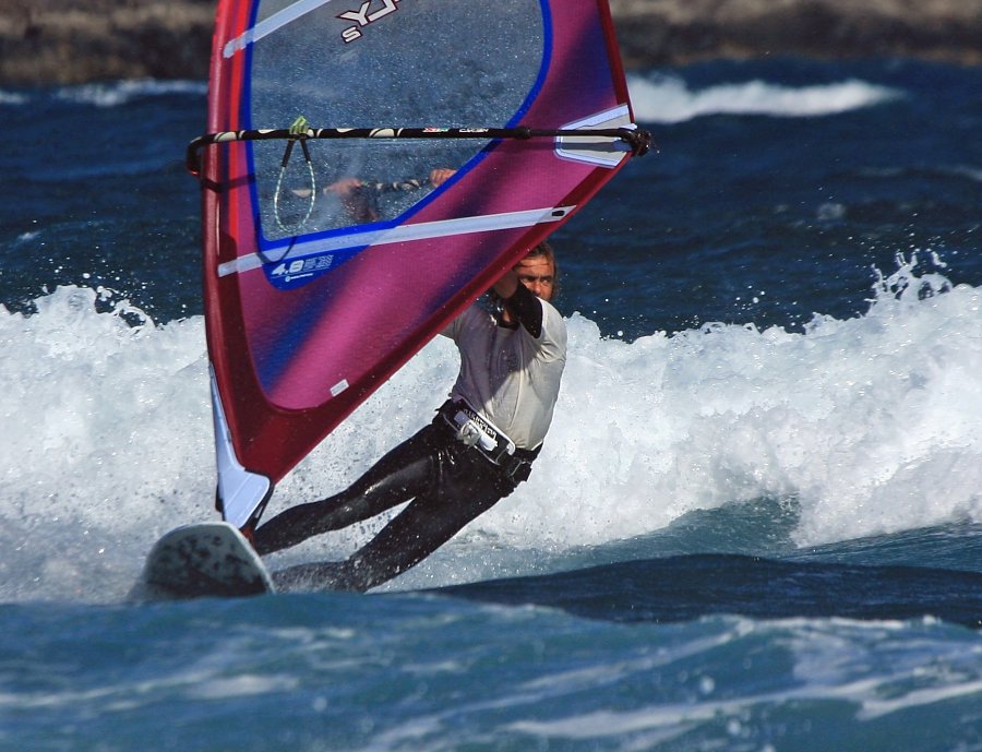 Windsurfing i kitesurfing w El Medano  i El Cabezo, czyli 03.12.2012 na Teneryfie