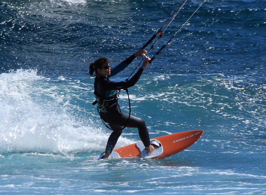 Windsurfing i kitesurfing w El Medano  i El Cabezo, czyli 03.12.2012 na Teneryfie