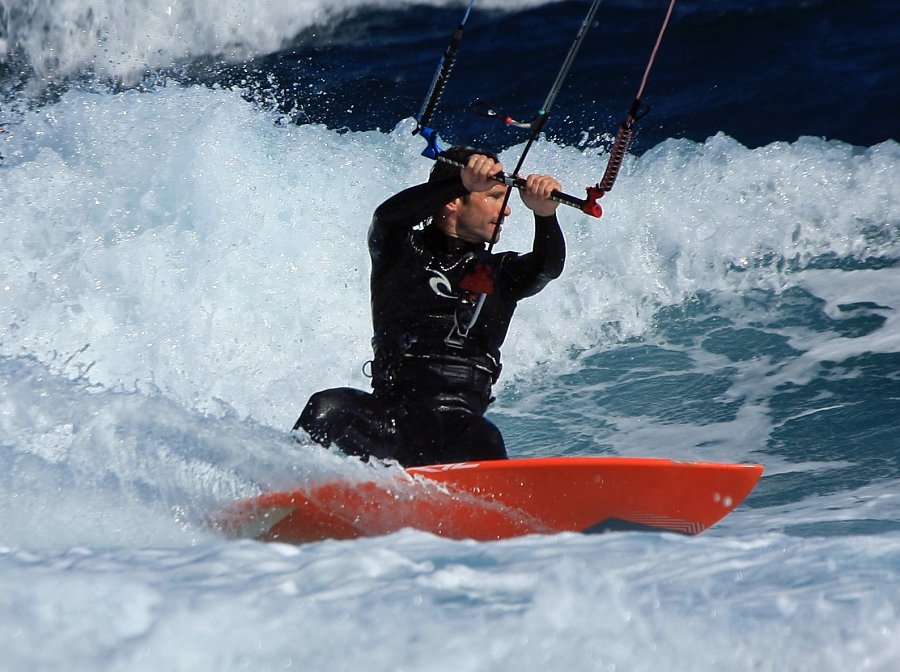Windsurfing i kitesurfing w El Medano  i El Cabezo, czyli 03.12.2012 na Teneryfie