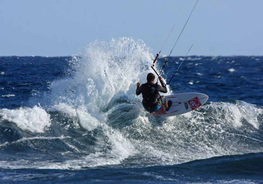 Windsurfing i kitesurfing w El Medano  i El Cabezo, czyli 13.01.2013 na Teneryfie