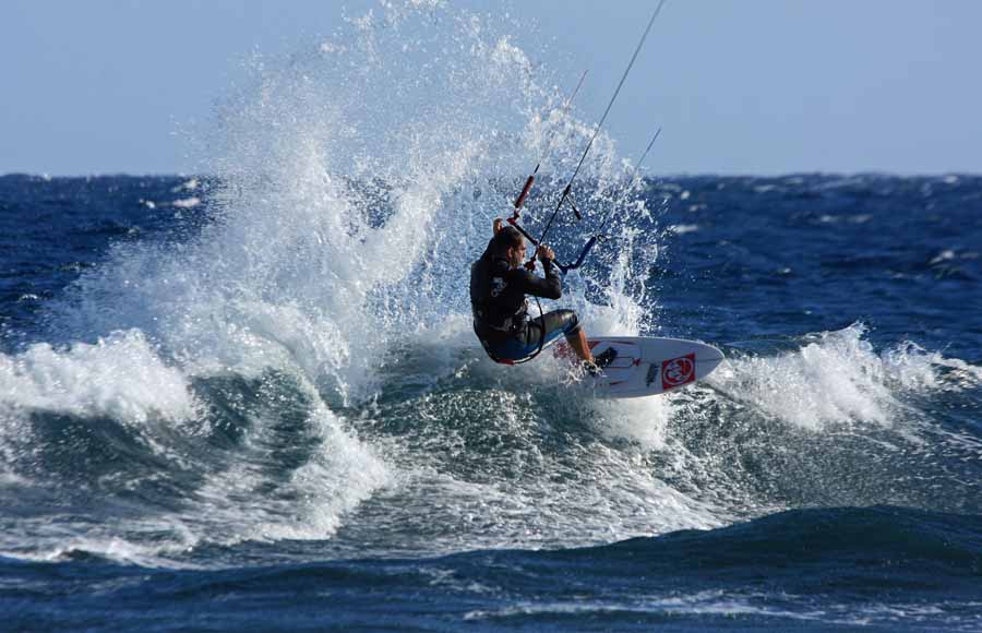 Windsurfing i kitesurfing w El Medano  i El Cabezo, czyli 13.01.2013 na Teneryfie