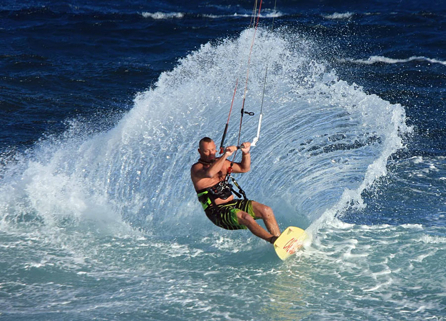 Windsurfing i kitesurfing w El Medano  i El Cabezo, czyli 14.01.2013 na Teneryfie