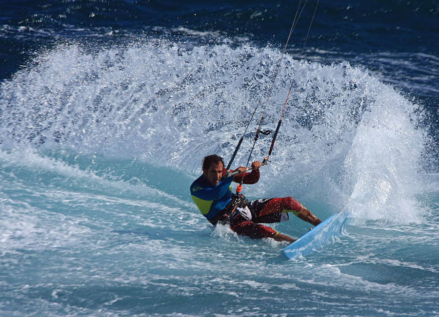 Windsurfing i kitesurfing w El Medano  i El Cabezo, czyli 14.01.2013 na Teneryfie