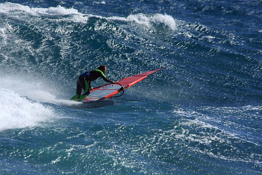 Windsurfing i kitesurfing w El Medano  i El Cabezo, czyli 14.01.2013 na Teneryfie