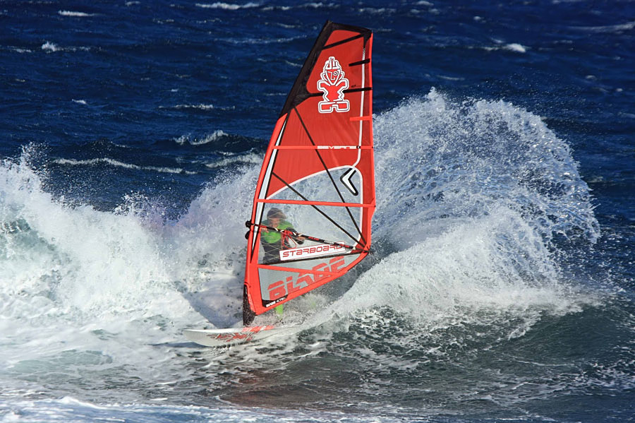 Windsurfing i kitesurfing w El Medano  i El Cabezo, czyli 14.01.2013 na Teneryfie