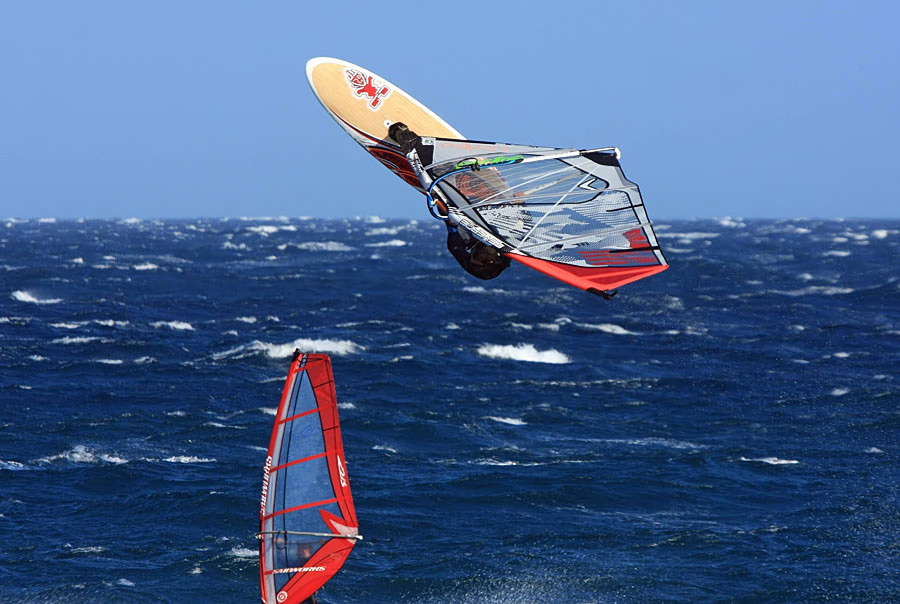 Windsurfing i kitesurfing w El Medano  i El Cabezo, czyli 14.01.2013 na Teneryfie