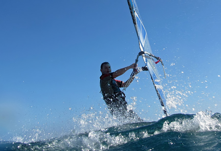 Windsurfing i kitesurfing w El Medano  i El Cabezo, czyli 15.01.2013 na Teneryfie