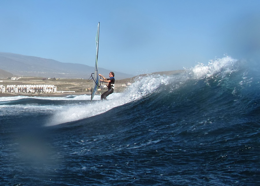 Windsurfing i kitesurfing w El Medano  i El Cabezo, czyli 15.01.2013 na Teneryfie