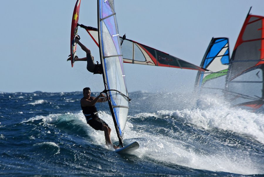 Windsurfing i kitesurfing w El Medano  i El Cabezo, czyli 22.01.2013 na Teneryfie