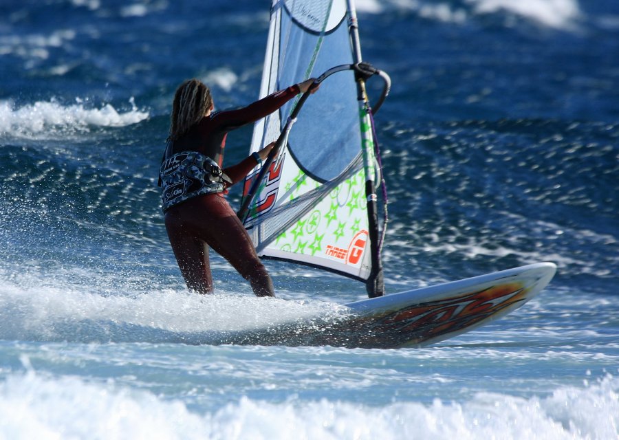 Windsurfing i kitesurfing w El Medano  i El Cabezo, czyli 22.01.2013 na Teneryfie