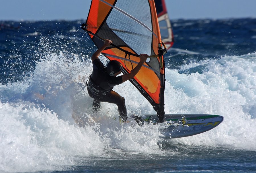 Windsurfing i kitesurfing w El Medano  i El Cabezo, czyli 22.01.2013 na Teneryfie