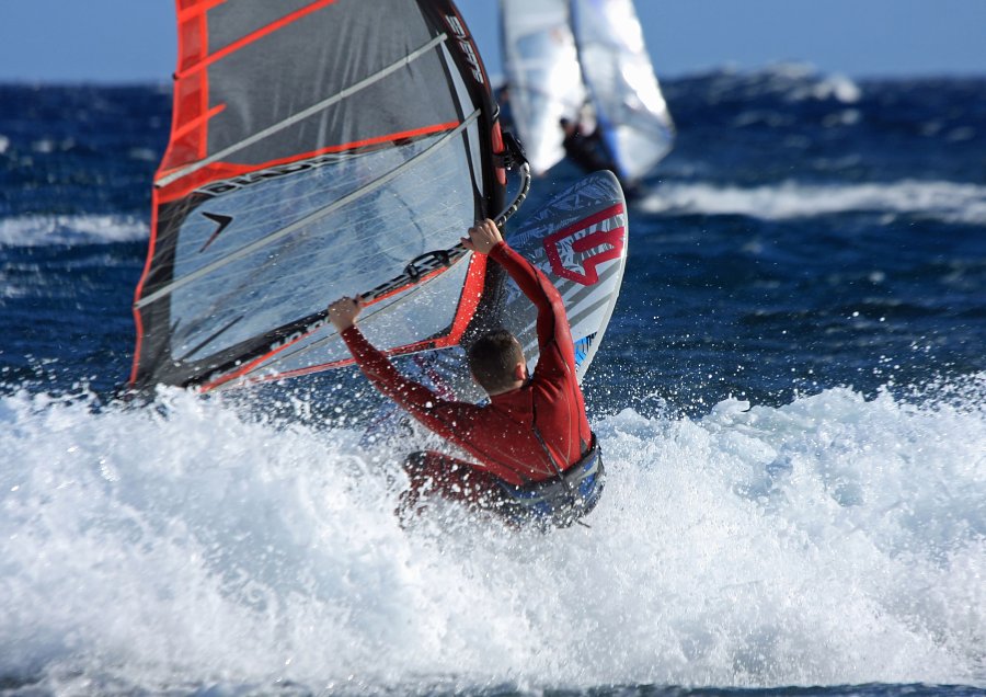 Windsurfing i kitesurfing w El Medano  i El Cabezo, czyli 22.01.2013 na Teneryfie