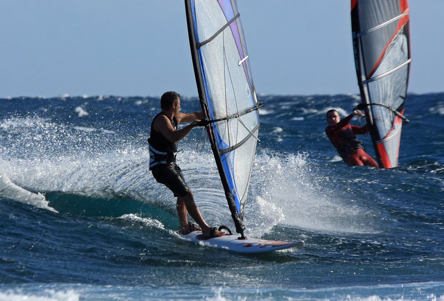 Windsurfing i kitesurfing w El Medano  i El Cabezo, czyli 22.01.2013 na Teneryfie