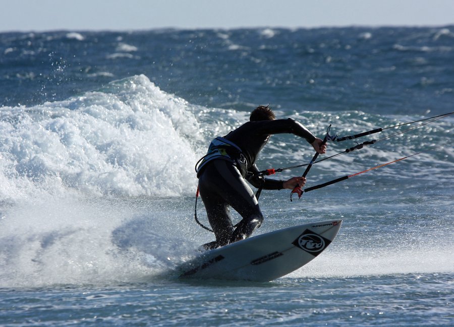 Windsurfing i kitesurfing w El Medano  i El Cabezo, czyli 22.01.2013 na Teneryfie