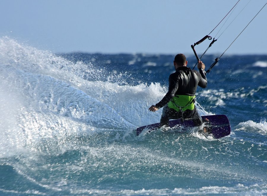 Windsurfing i kitesurfing w El Medano  i El Cabezo, czyli 22.01.2013 na Teneryfie