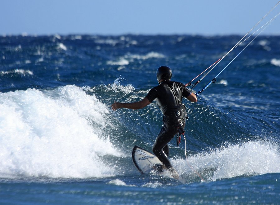 Windsurfing i kitesurfing w El Medano  i El Cabezo, czyli 22.01.2013 na Teneryfie