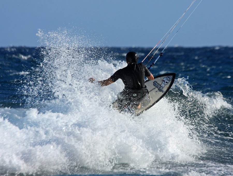 Windsurfing i kitesurfing w El Medano  i El Cabezo, czyli 22.01.2013 na Teneryfie