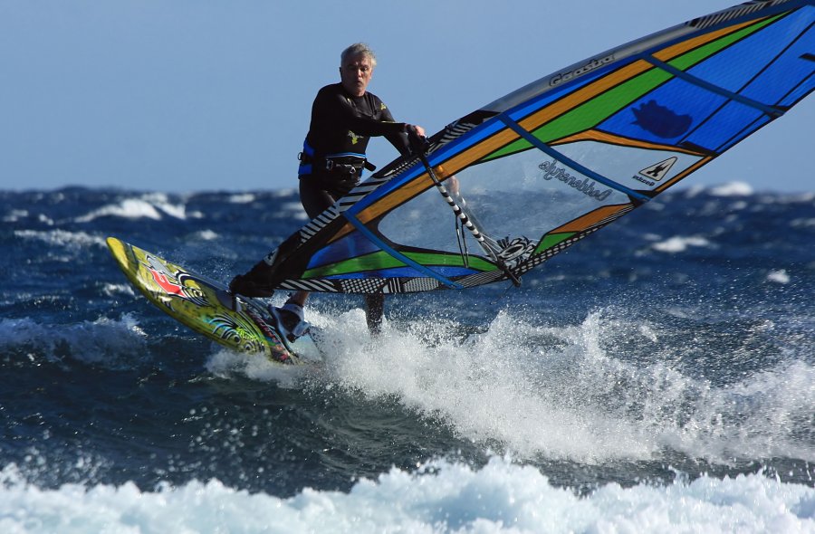 Windsurfing i kitesurfing w El Medano  i El Cabezo, czyli 22.01.2013 na Teneryfie