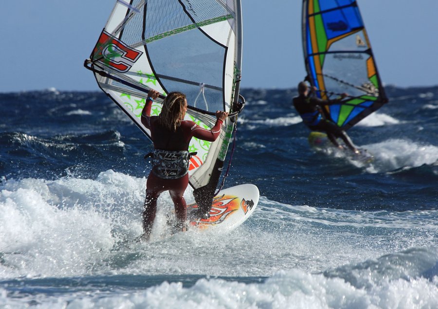 Windsurfing i kitesurfing w El Medano  i El Cabezo, czyli 22.01.2013 na Teneryfie