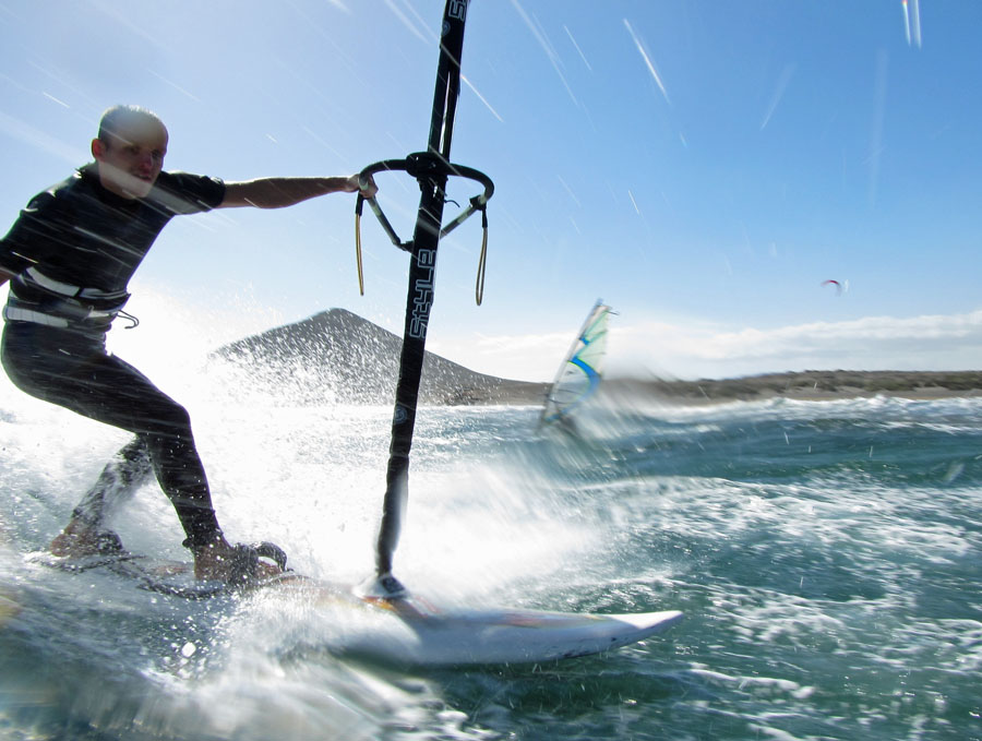 Windsurfing i kitesurfing w El Medano  i El Cabezo, czyli 23.01.2013 na Teneryfie