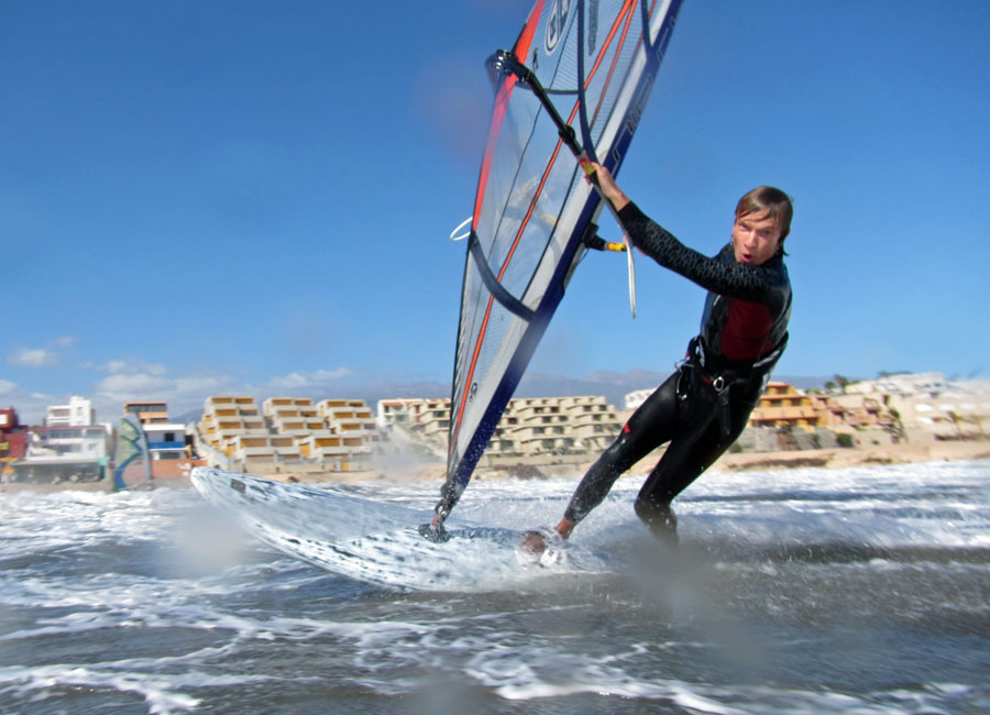 Windsurfing i kitesurfing w El Medano  i El Cabezo, czyli 23.01.2013 na Teneryfie