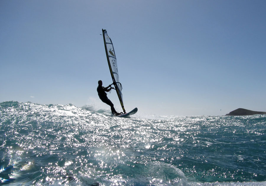 Windsurfing i kitesurfing w El Medano  i El Cabezo, czyli 23.01.2013 na Teneryfie