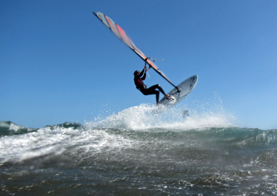 Windsurfing i kitesurfing w El Medano  i El Cabezo, czyli 23.01.2013 na Teneryfie