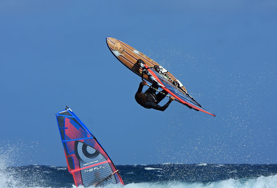 Windsurfing i kitesurfing w El Medano  i El Cabezo, czyli 24.01.2013 na Teneryfie