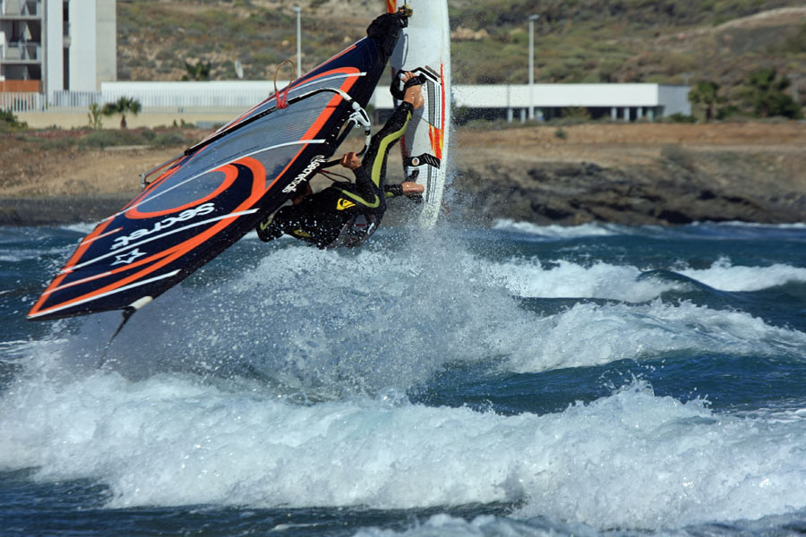 Windsurfing i kitesurfing w El Medano  i El Cabezo, czyli 24.01.2013 na Teneryfie