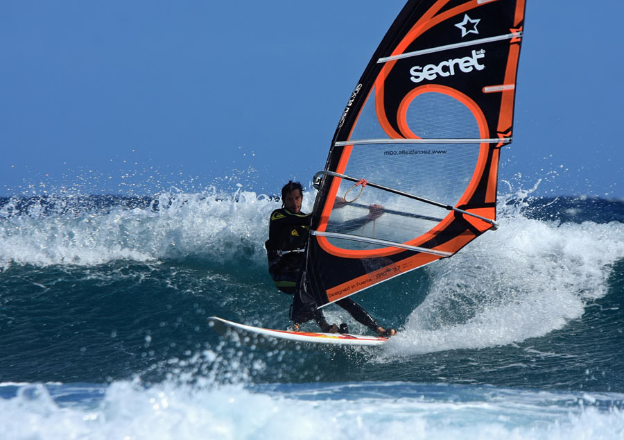Windsurfing i kitesurfing w El Medano  i El Cabezo, czyli 24.01.2013 na Teneryfie