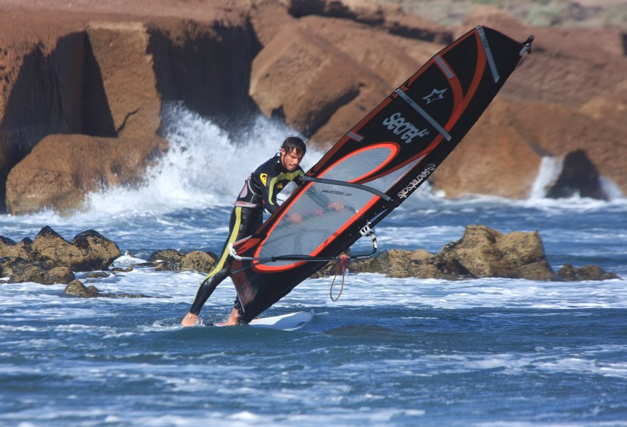 Windsurfing i kitesurfing w El Medano  i El Cabezo, czyli 24.01.2013 na Teneryfie