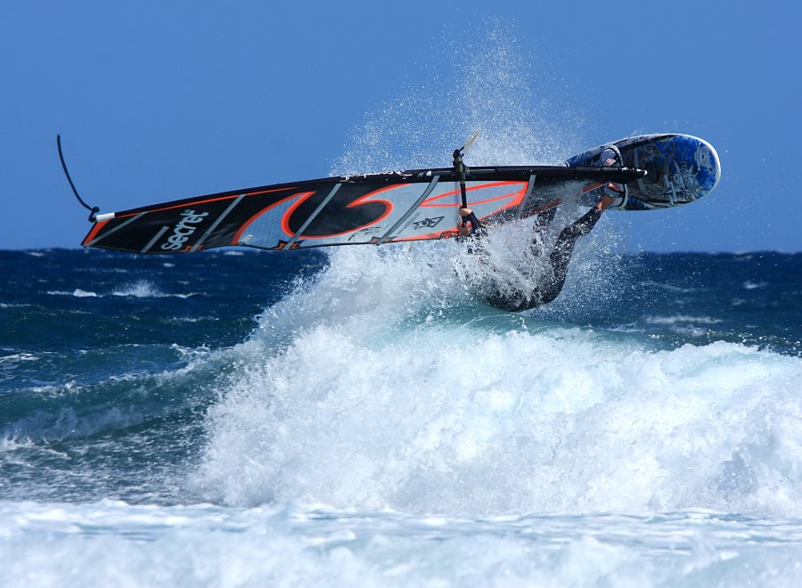 Windsurfing i kitesurfing w El Medano  i El Cabezo, czyli 24.01.2013 na Teneryfie