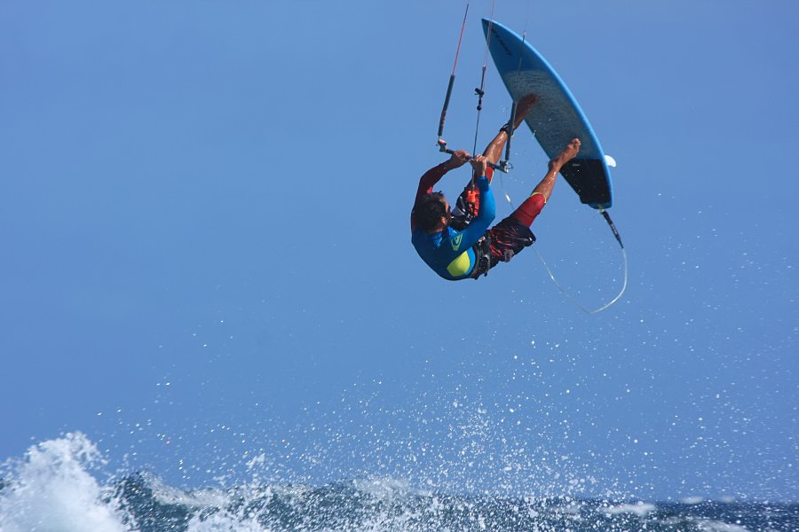 Windsurfing i kitesurfing w El Medano  i El Cabezo, czyli 24.01.2013 na Teneryfie