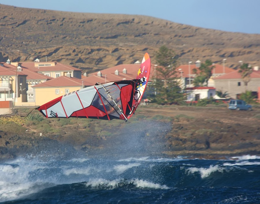 Windsurfing i kitesurfing w El Medano  i El Cabezo, czyli 24.01.2013 na Teneryfie