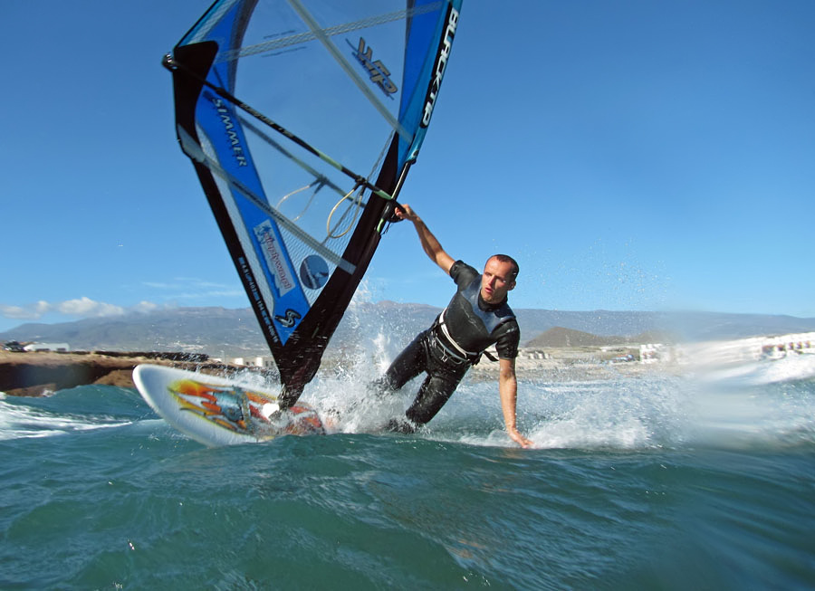 Windsurfing i kitesurfing w El Medano  i El Cabezo, czyli 27.01.2013 na Teneryfie