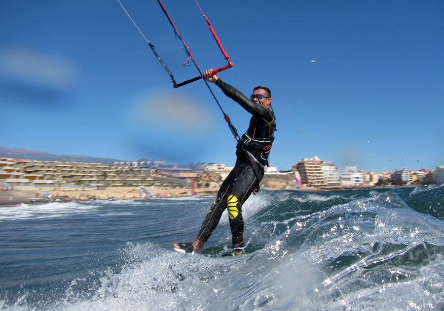 Windsurfing i kitesurfing w El Medano  i El Cabezo, czyli 27.01.2013 na Teneryfie