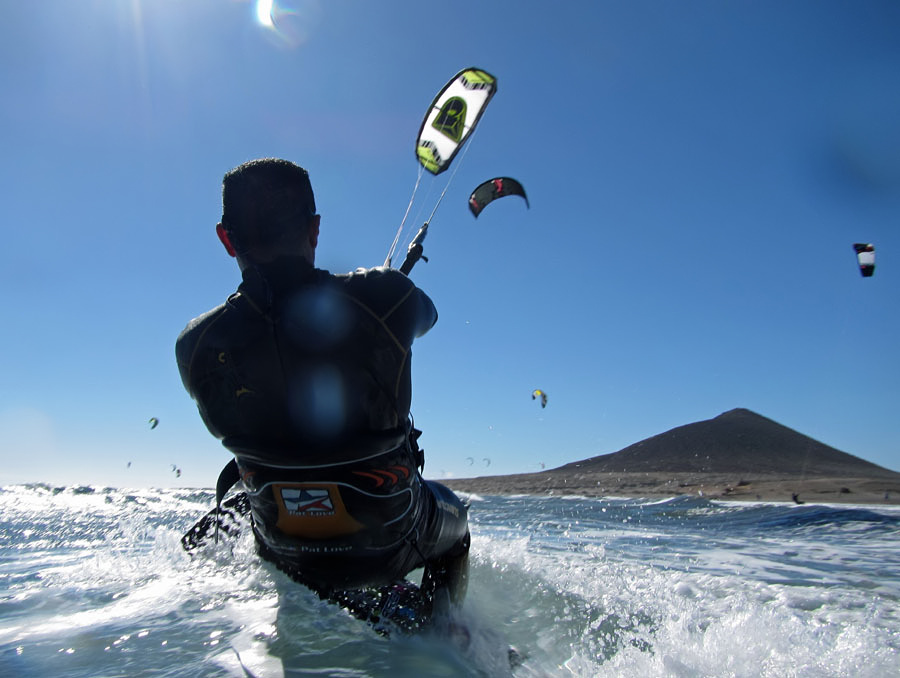 Windsurfing i kitesurfing w El Medano  i El Cabezo, czyli 27.01.2013 na Teneryfie