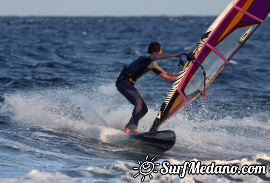 Windsurfing on Playa del Cabezo in El Medano on Tenerife