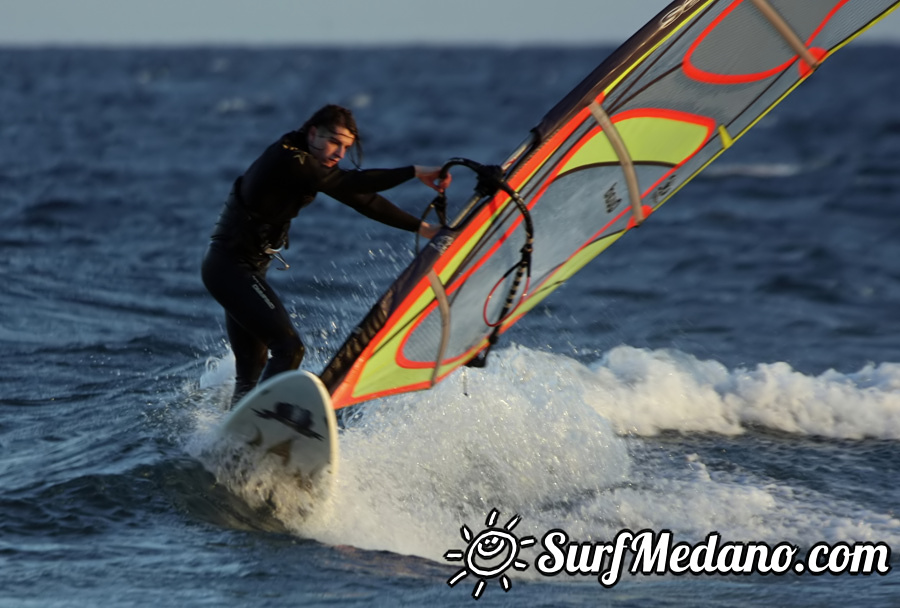 Windsurfing on Playa del Cabezo in El Medano on Tenerife