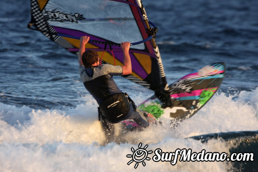 Windsurfing on Playa del Cabezo in El Medano on Tenerife