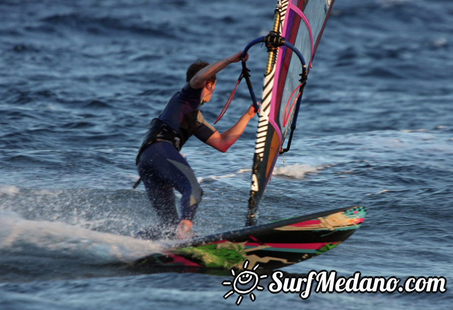 Windsurfing on Playa del Cabezo in El Medano on Tenerife