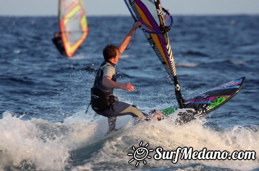 Windsurfing on Playa del Cabezo in El Medano on Tenerife