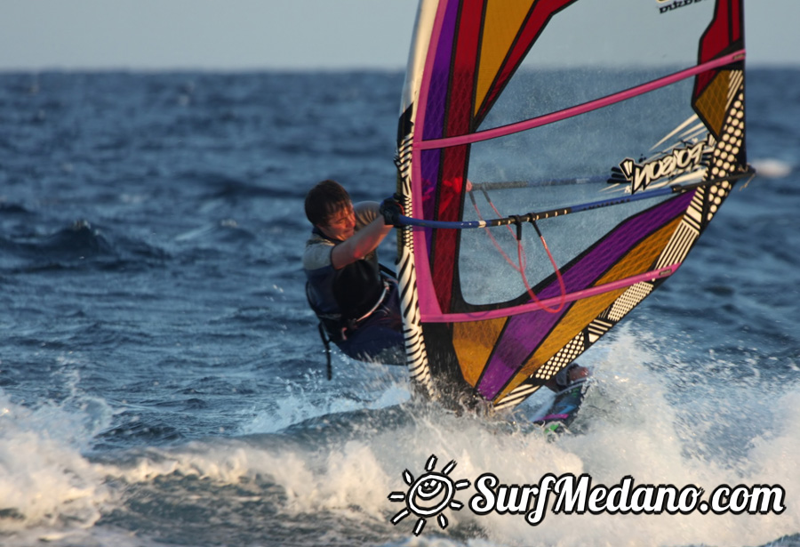 Windsurfing on Playa del Cabezo in El Medano on Tenerife