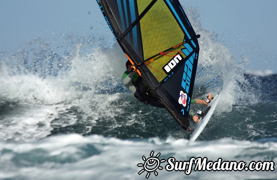 Windsurfing on Playa del Cabezo in El Medano on Tenerife