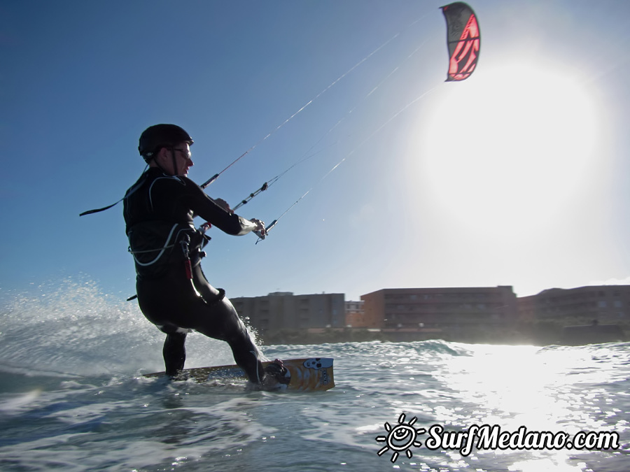 Windsurfing on Playa del Cabezo in El Medano on Tenerife