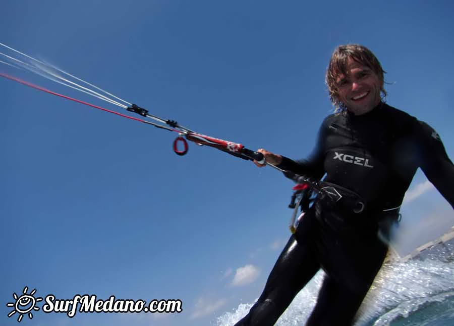Windsurfing on Playa del Cabezo in El Medano on Tenerife