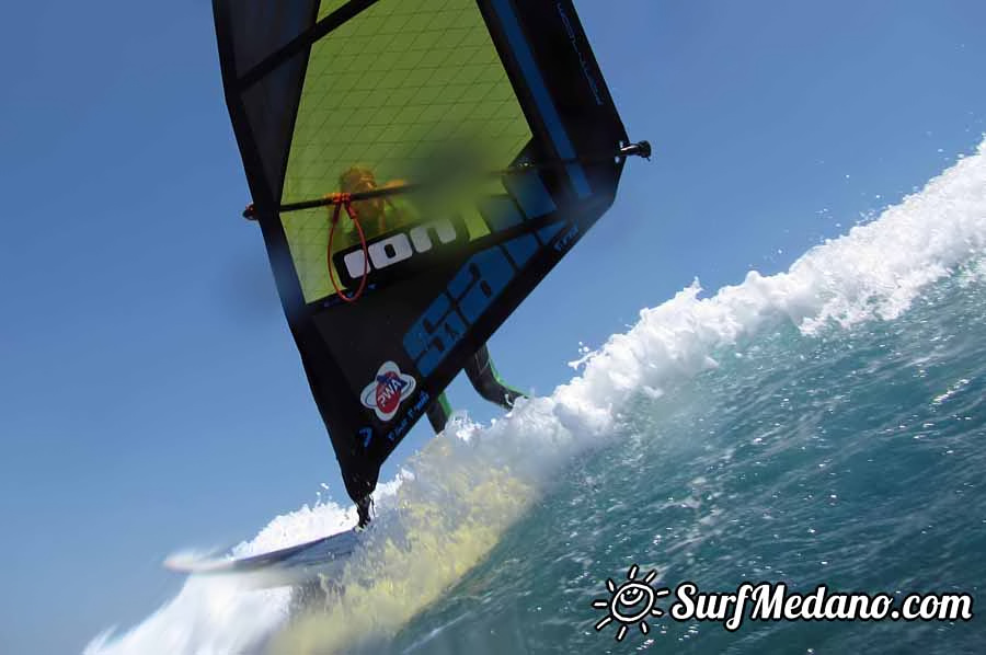 Windsurfing on Playa del Cabezo in El Medano on Tenerife