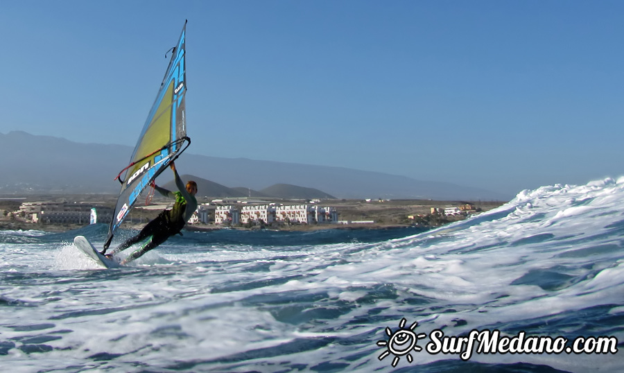 Windsurfing on Playa del Cabezo in El Medano on Tenerife