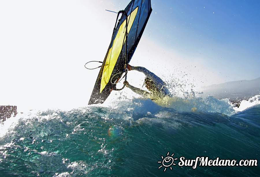 Windsurfing on Playa del Cabezo in El Medano on Tenerife